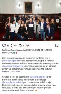 Desde las redes del Corredor Productivo también se festejó este logro