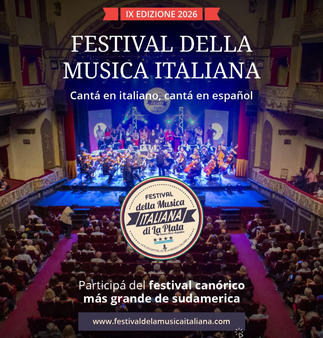 Se abren las inscripciones para el 9° Festival de la Música Italiana de La Plata
