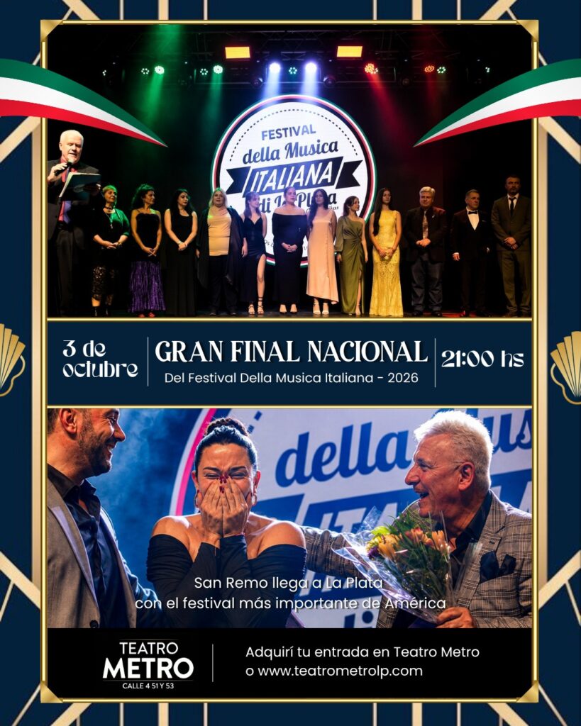 Se viene la gran Final Nacional de la IX Edición del Festival de la Música Italiana en el Teatro Metro